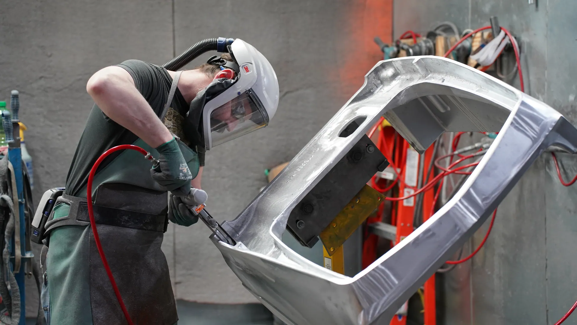 Large aluminum castings ready for production at Alcast Company